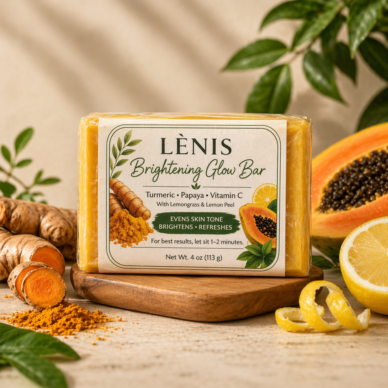 LÈNIS brightening glow bar